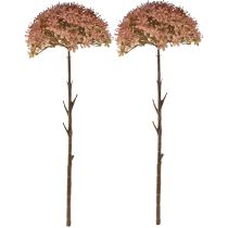 Prodotto Ramo artificiale di fiori autunnali decorativi, ramo marrone rosso 45 cm, 2 pezzi
