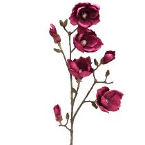 Prodotto Ramo di magnolia artificiale Fiori artificiali Bordeaux L100cm