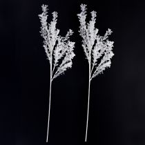 Prodotto Ramo artificiale decorativo ghiacciato decorazione invernale bianco 78 cm 2 pezzi