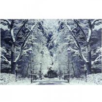 Prodotto Quadro a LED parco paesaggistico invernale con lanterne Murale a LED 58x38cm