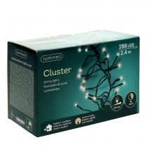 Prodotto Catena luminosa a LED per esterno 288er 2.4m nero/bianco caldo