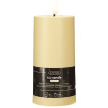 Prodotto Candela LED con timer verde beige da esterno Ø7,5cm H18cm