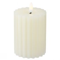 Prodotto Candele LED con timer candele con scanalatura di cera 7,5/10 cm crema 2 pezzi