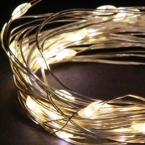 Prodotto Lucine LED 40 micro-LED bianco caldo timer per batteria 6 pezzi