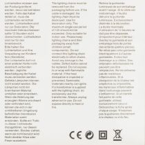 Prodotto Catena luminosa a LED, 50 lampadine, a batteria, 5 m, bianco caldo