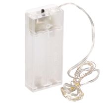 Prodotto Luci decorative a batteria per interni, luce bianca calda, 10 LED, lunghezza 1 m, 6 pezzi