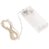 Prodotto Luci a stringa a LED per interni, alimentate a batteria, luce bianca calda, 30 LED, 3 m, 6 pezzi
