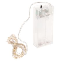 Prodotto Luci a stringa a LED per interni, alimentate a batteria, luce bianca calda, 30 LED, 3 m, 6 pezzi