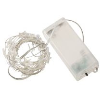 Prodotto Lucine LED a forma di stelle 20 micro LED bianco caldo timer 6 pezzi