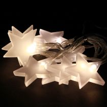 Prodotto Catena luminosa a LED stelle con timer 10 LED bianco caldo 90 cm