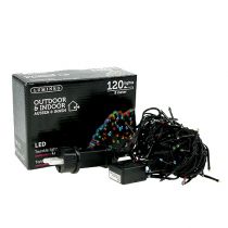 Prodotto Catena luminosa a LED per esterno 120 9m colorata-nero