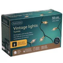 Prodotto Catena luminosa a LED con batteria timer interna 50 LED 490 cm