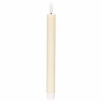 Prodotto Candela a cono a LED bianca con luce bianca calda, 24 cm, con timer, 2 pezzi