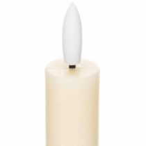 Prodotto Candela a cono a LED bianca con luce bianca calda, 24 cm, con timer, 2 pezzi