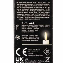 Prodotto Candela a cono a LED, rossa con luce bianca calda, 24 cm, 2 pezzi