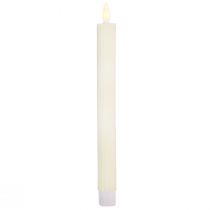 Prodotto Candele a bastoncino LED con timer candele scanalate crema 24,5 cm 4 pezzi