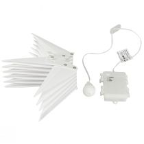 Prodotto Batteria timer stella LED 3D bianca esterno Ø30cm H74cm