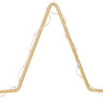 Prodotto Stella con 50 LED, decorazione da tavolo in metallo, a batteria, per uso interno, 33 cm