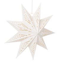 Prodotto Decorazione natalizia a LED a forma di stella da appendere, luce bianca calda, per interni, 38 cm