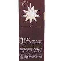 Prodotto Decorazione natalizia a LED a forma di stella da appendere, luce bianca calda, per interni, 38 cm