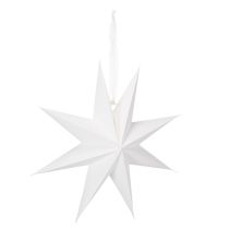 Prodotto Stella LED sospesa con timer, luce bianca calda, per esterni, 38 cm