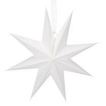 Prodotto Stella LED sospesa con timer, luce bianca calda, per esterni, 38 cm