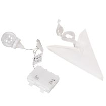 Prodotto Stella LED sospesa con timer, luce bianca calda, per esterni, 38 cm