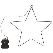 Prodotto Stella LED da appendere in metallo 110L bianco caldo interno Ø35cm