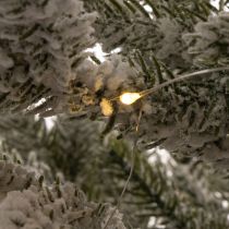 Prodotto Albero di Natale artificiale con neve in un sacco di iuta, 40 LED, per uso interno, 85 cm