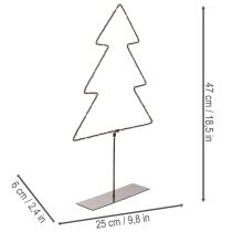 Prodotto Albero di Natale a LED, alimentato a batteria, decorazione da tavolo per interni, 47 cm