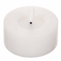 Prodotto Candele LED XL Tealight, cera vera, bianco caldo, con timer, 6 cm, 2 pezzi