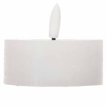 Prodotto Candele LED XL Tealight, cera vera, bianco caldo, con timer, 6 cm, 2 pezzi