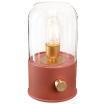 Prodotto Lampada da tavolo a LED retro luce LED bianco caldo marrone H19,5 cm