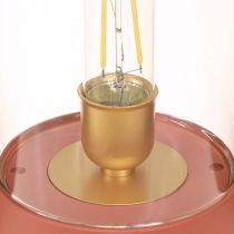 Prodotto Lampada da tavolo a LED retro luce LED bianco caldo marrone H19,5 cm