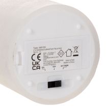 Prodotto Candela a colonna a LED, effetto tremolante, con timer, Ø7cm, 12cm
