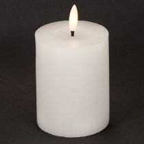 Prodotto Candela a colonna a LED, effetto tremolante, con timer, Ø7cm, 12cm