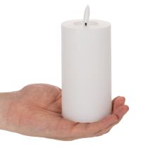 Prodotto Candela a colonna a LED, effetto tremolante, con timer, Ø7cm, 16cm