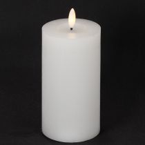 Prodotto Candela a colonna a LED, effetto tremolante, con timer, Ø7cm, 16cm