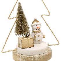 Prodotto Decorazione da tavola Natale LED abete Per batteria H21cm, set di 2