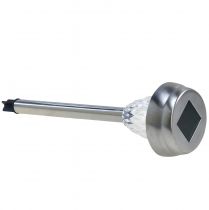 Prodotto Luci solari a LED da giardino con timer, luce bianca calda, altezza 35 cm, confezione da 4 pezzi