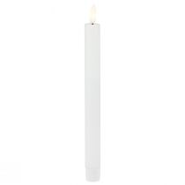 Candele LED con timer candele stick vera cera bianca 25 cm 2 pezzi