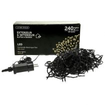Prodotto Catena luminosa a LED di riso 240 18m nero/bianco caldo