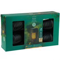 Prodotto Torce solari a LED da giardino effetto fiamma balcone H38cm 4 pz