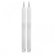 Candela LED cera candela da tavolo bianco caldo per batteria Ø2cm 24cm 2pz
