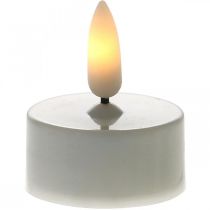 Lumini da tè a LED bianchi caldi Effetto fiamma Candele artificiali a LED Ø3,6cm Set di 6