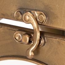 Prodotto Lanterna in metallo, vetro, metallo effetto ottone, altezza 50 cm, set da 2