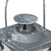 Prodotto Lanterna in metallo lanterna grigia vintage tea light H11cm 3 pz