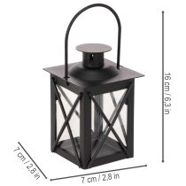 Prodotto Lanterna nera con manico per lumino, 16 cm, 2 pezzi