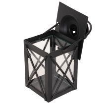 Prodotto Lanterna nera con manico per lumino, 16 cm, 2 pezzi