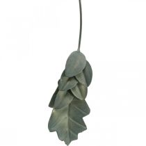 Prodotto Foglie decorative autunnali in metallo grigio argento L20cm 4 pezzi